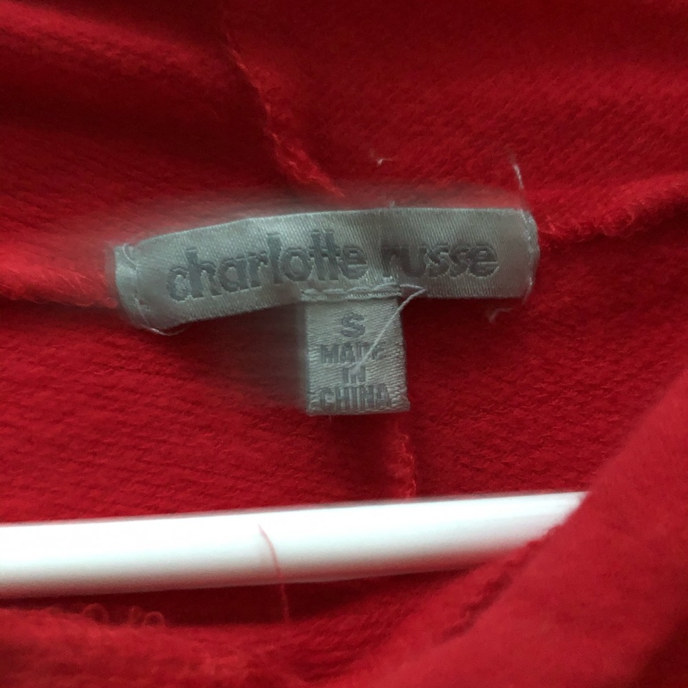 Charlotte Russe cropped sweatshirt - Picture 3 of 3